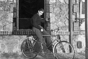 Gerard à vélo